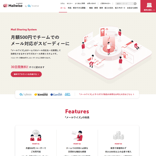 クラウド型メール共有ツール「Mailwise(メールワイズ)」の導入設定